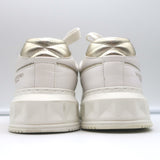 Valentino One Stud Low Top Sneakers White & Gold Leather Size 35.5