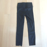 SPRWMN High Waist Leather Ankle Leggings Very Dark Brown Size Small