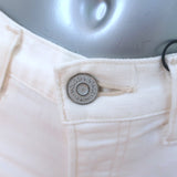 Moussy Glendale Distressed Skinny Jeans White Stretch Denim Size 26 NEW
