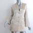 By Malene Birger Porter Blazer Champagne Satin Size 34 Three-Button Jacket
