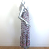 Xirena Lyra Midi Dress White/Multi Electric Poppy Print Cotton Size Small