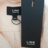Line Button Down Shirt Bellini Blush Cotton Size Medium Long Sleeve Top NEW