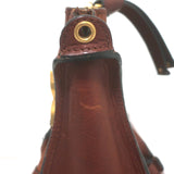 Chloe Marcie Medium Perforated Leather Shoulder Bag Brown Leather Crossbody