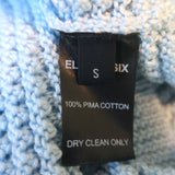 Eleven Six Viola Ruffled Knit Tank Top Sky Blue Cotton Size Small NEW