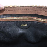 Chloe Marcie Medium Perforated Leather Shoulder Bag Brown Leather Crossbody