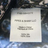 Veronica Beard Makai Mini Dress Navy Paisley Print Ruched Silk Size 6