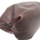 Henry Beguelin Zip-Top Tote Dark Brown Leather Large Shoulder Bag