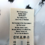 L'Agence Seridie Maxi Slip Dress White/Black Cheetah Print Satin Size 10 NEW