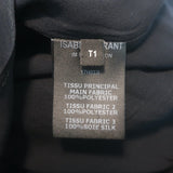 Isabel Marant Wilny Pleated Midi Skirt Dark Purple Floral Print Crepe Size 1