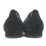 Chloe Scalloped Suede & Mesh Flats Black Size 35