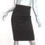Givenchy Pencil Skirt Black/Brown Space Dye Stretch Knit Size Small NEW