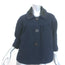 Marc Jacobs Jacket Navy/Black Satin-Trimmed Wool Size Large