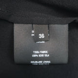 Isabel Marant Fordon Galaxy Sequin-Embellished Top Black Pleated Silk Size 36