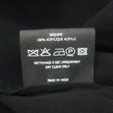 Isabel Marant Fordon Galaxy Sequin-Embellished Top Black Pleated Silk Size 36