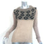 Tory Burch Intarsia Mixed Knit Sweater Beige Alpaca-Blend Size Medium