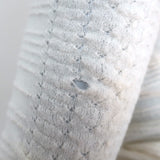 Chloe Ruffle Sweater Vanilla Wool Pointelle Knit Size Small