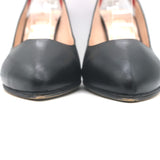 Gucci Sylvie Web Slingback Pumps Black Leather Size 36.5