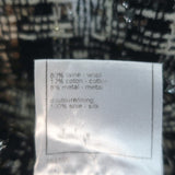 Chanel 08A Checked Metallic Tweed Jacket Black/Cream/Gold Size 36
