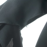 Veronica Beard Mia Ruffle Blouse Black Silk Size 4 Long Sleeve Top