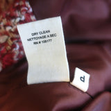 Ulla Johnson Dillon Belted Tweed Double Breasted Jacket Red Size Petite