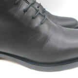 Manolo Blahnik Planigia Combat Boots Black Leather Size 38 Flat Ankle Boots