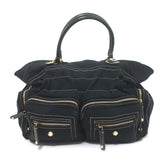Tod's Pashmy Multi-Pocket Media Tote Black Nylon Large Shoulder Bag