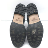 Manolo Blahnik Planigia Combat Boots Black Leather Size 38 Flat Ankle Boots