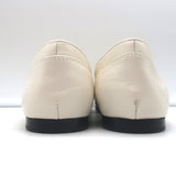 Jimmy Choo Mani Crystal-Buckle Loafers Cream Leather Size 38