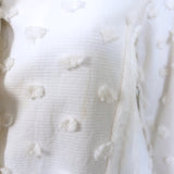 Louis Vuitton Cropped Jacket Cream Flocked Cotton Size 34