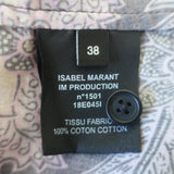 Isabel Marant Xanity Ruffled Mini Dress Pink/Multi Printed Cotton Size 38