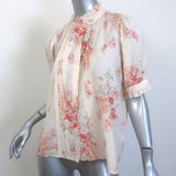 The Great The Fiddle Top Hillside Floral Print Size 0 Button-Front Blouse