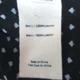 L'Agence Ruffle Blouse Tabitha Black Printed Chiffon Size Large Long Sleeve Top