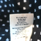 L'Agence Ruffle Blouse Tabitha Black Printed Chiffon Size Large Long Sleeve Top