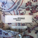 Isabel Marant Etoile Maria Blouse Pink Floral Print Size 38 Long Sleeve Top