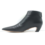 Christian Dior I-Dior Kitten Heel Pointed Toe Booties Black Leather Size 38.5