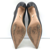 Christian Dior I-Dior Kitten Heel Pointed Toe Booties Black Leather Size 38.5