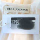 Ulla Johnson Katrine Tie-Waist Blouse Ivory Crepe Size 6 Long Sleeve Top NEW