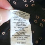 Ulla Johnson Rena Tassel Top Black Printed Cotton Size 6 Cap Sleeve Blouse