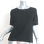 Jenni Kayne Crepe Tee Black Size Small Short Sleeve Top