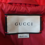 Gucci Hollywood Embroidered Leather Bomber Jacket Black Size 42