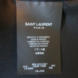 Saint Laurent Sequin-Trimmed Open Front Jacket Black Wool Crepe Size 38