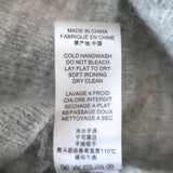 IRO Sweater Opera Light Gray Distressed Knit Size Small Crewneck Pullover