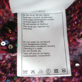 Chanel 24C Palm Tree Jacquard Knit Sequin Cardigan Pink/Yellow Size 34