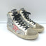 Golden Goose Francy Sequin High-Top Sneakers Silver Size 38