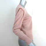 FRAME Cashmere Sweater Kennedy Light Pink Size Extra Small Crewneck Pullover