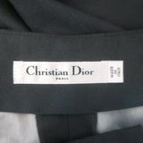 Christian Dior Tie Dye Lace-Up Cropped Pants Charcoal Cotton Size US 6