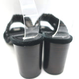 Saint Laurent Loulou Crisscross Sandals Black Grommet-Embellished Suede Size 38