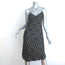 Nili Lotan Short Cami Dress Black Floral Print Silk Satin Size Small