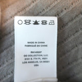 Co Cashmere Collared Cardigan Taupe Ribbed Knit Size Small