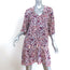 Natalie Martin Stevie Mini Dress White/Multi Floral Print Rayon Size Small